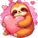 Valentine's Sloth Bear