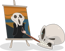 Calavera artista
