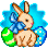 Silver Easter Bunny