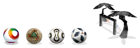 Balls and goal