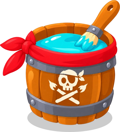 Pirate Paint Bucket